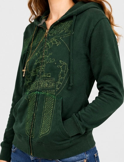 Green Stitched Sweater