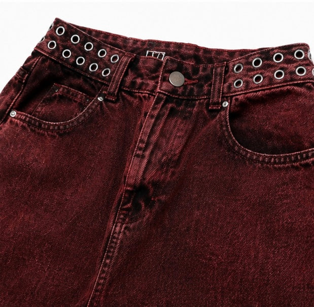 Red Washed Jeans