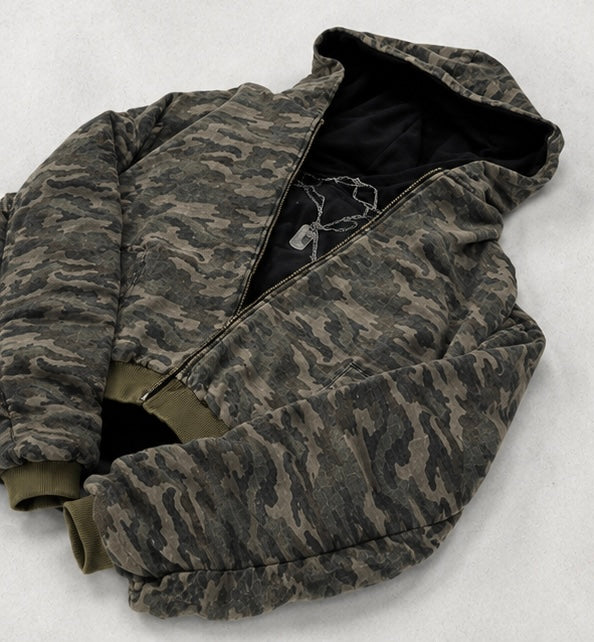 Distressed Camo Sweater