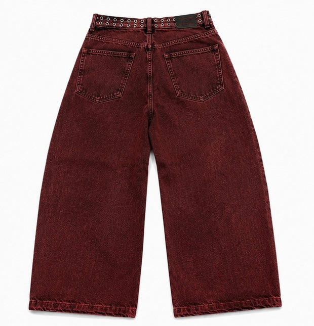 Red Washed Jeans