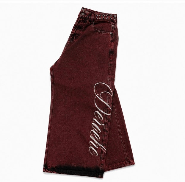 Red Washed Jeans