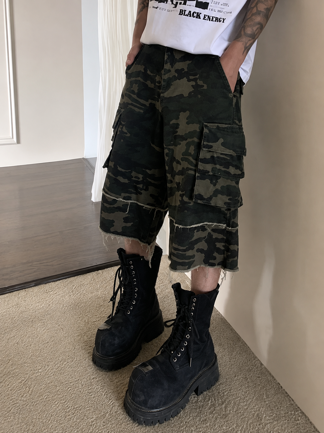 Long Camo Shorts