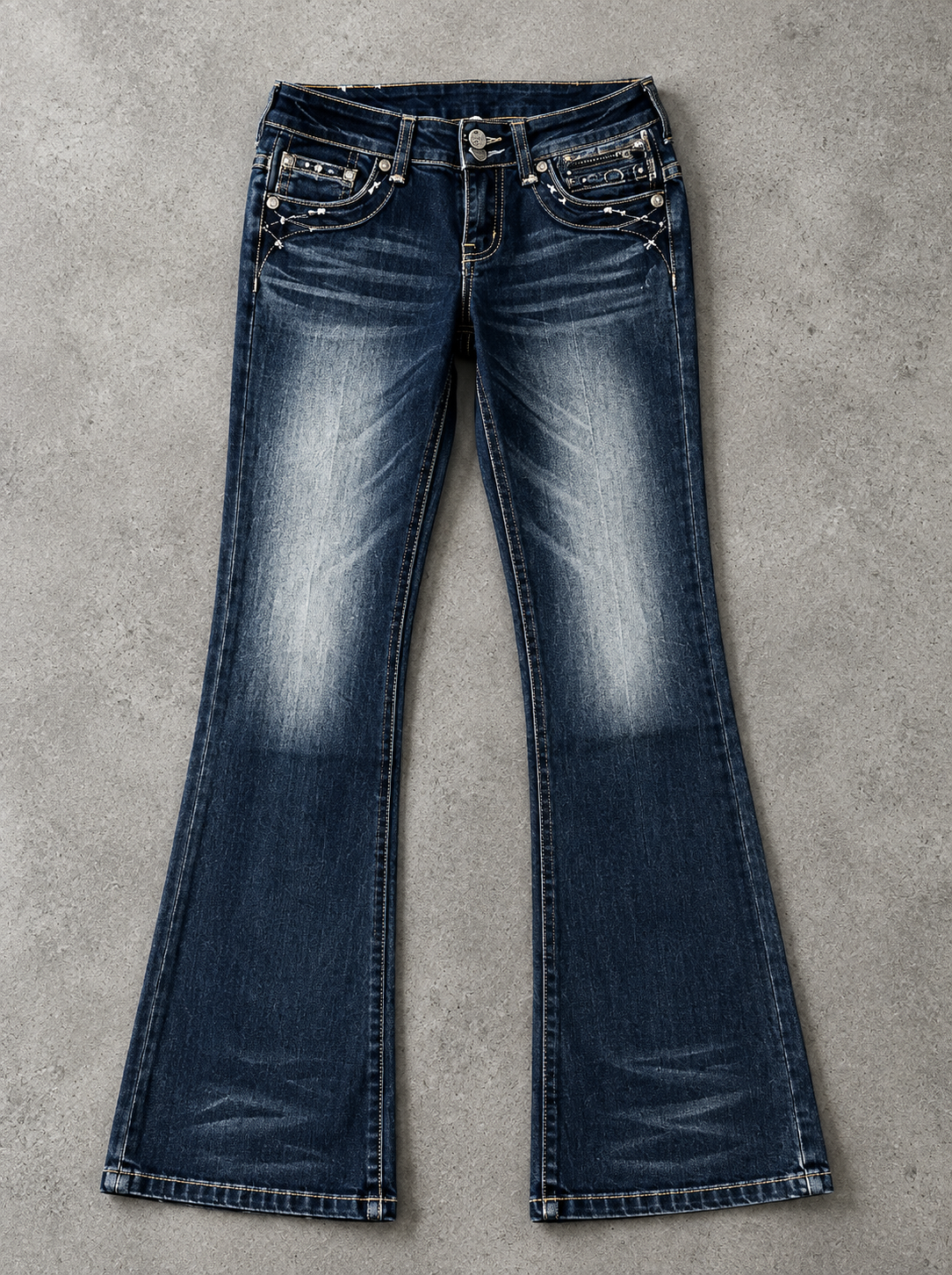 Low-rise Butterfly Jeans