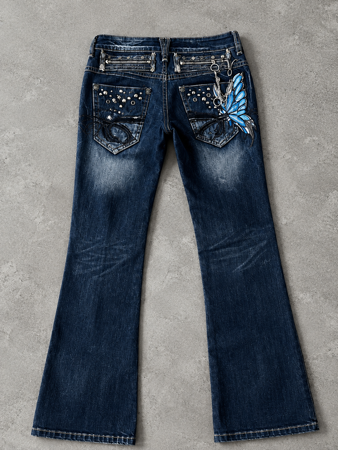 Low-rise Butterfly Jeans