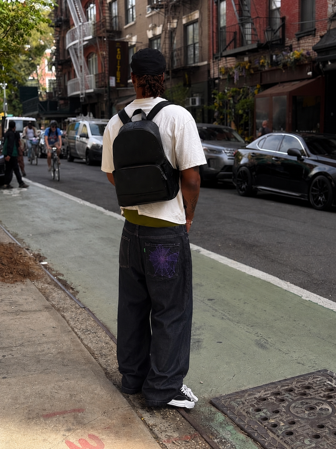 Black Spiderweb Pants