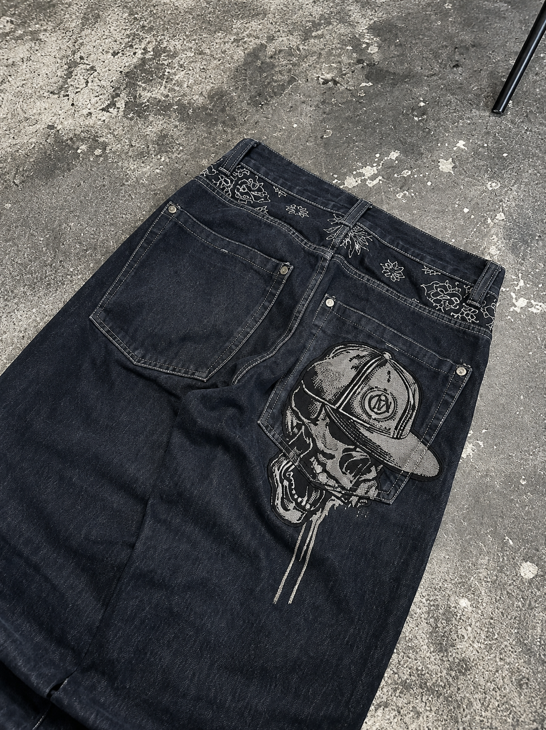 Skull Baggy Jeans