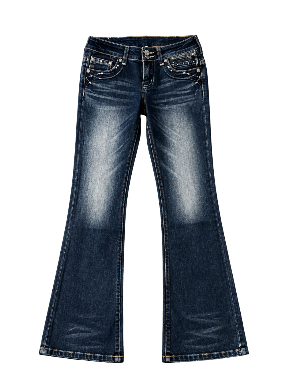 Low-rise Butterfly Jeans
