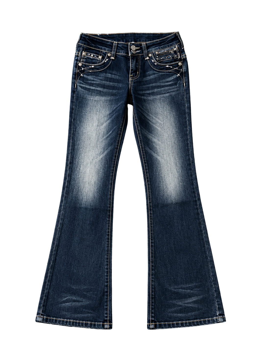 Low-rise Butterfly Jeans