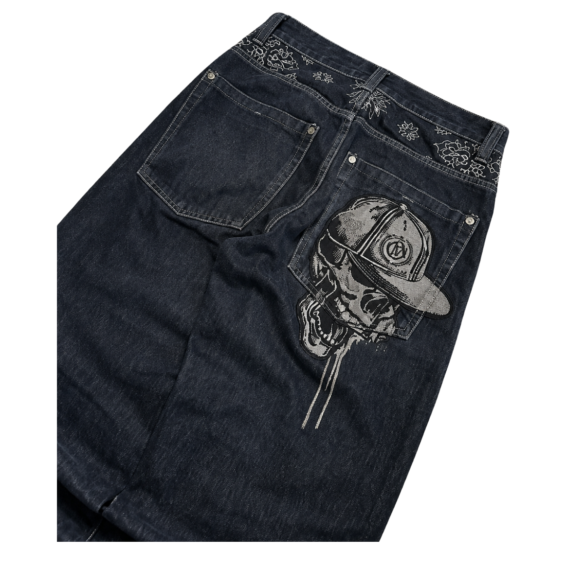 Skull Baggy Jeans
